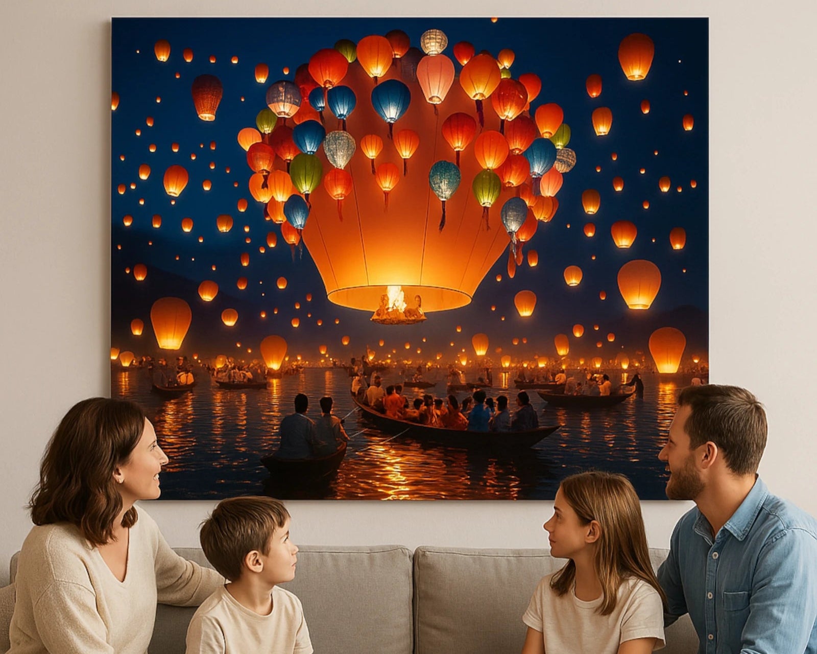 Lantern Ascension
Spiritual Wall Art
Temple Lantern Print
East Asian Art Print
Unframed Digital Artwork
Floating Lanterns Visual
Emotional Interior Design
Cultural Home Decor
Family Room Art Inspiration
Celebration of Light